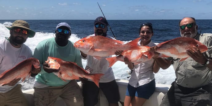 Red Snapper fishing in South Padre Island, Texas