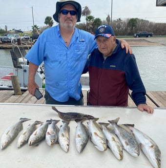 Flounder, Speckled Trout / Spotted Seatrout fishing in Galveston, Texas