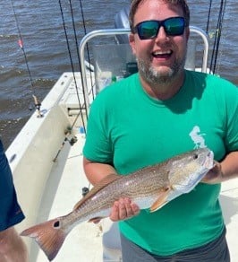 Redfish fishing in Beaufort, North Carolina