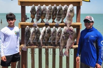 Black Drum fishing in Port Isabel, Texas