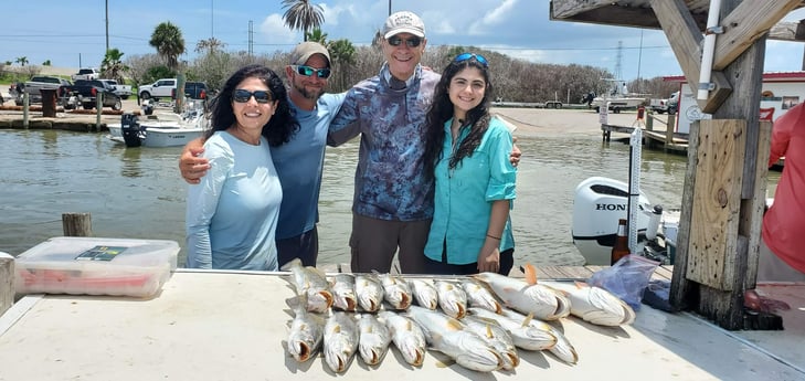 Redfish, Speckled Trout / Spotted Seatrout fishing in Galveston, Texas