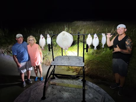 Flounder, Stingray Fishing in Rio Hondo, Texas