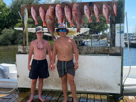 Red Grouper, Red Snapper, Speckled Trout / Spotted Seatrout fishing in Destin, Florida