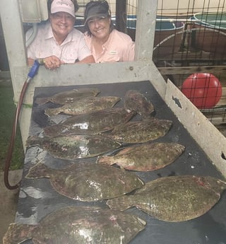 Flounder fishing in Port O&#039;Connor, Texas