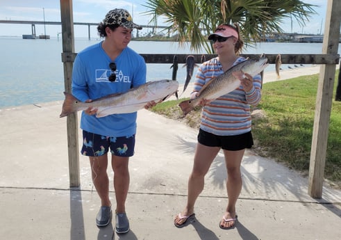 Redfish fishing in Port Aransas, Texas