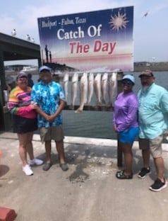 Redfish fishing in Rockport, Texas