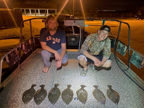 Flounder fishing in Freeport, Texas