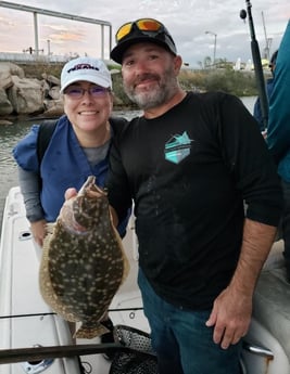 Flounder fishing in Galveston, Texas