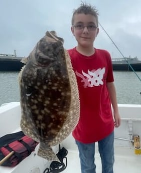 Flounder fishing in Galveston, Texas