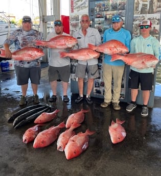 Red Snapper fishing in Galveston, Texas