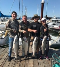 Chinook Salmon Fishing in Warren, Oregon