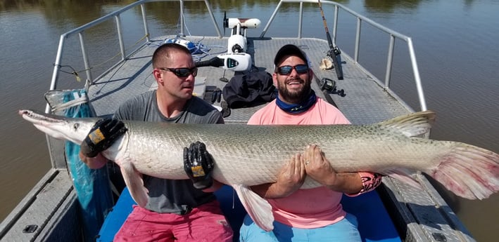 Alligator Gar fishing in Livingston, Texas