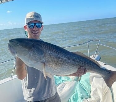 Redfish fishing in Galveston, Texas