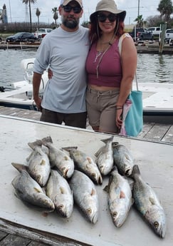 Speckled Trout / Spotted Seatrout fishing in Galveston, Texas