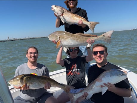 Redfish Fishing in Galveston, Texas