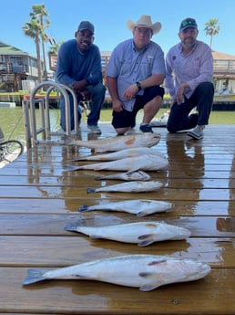 Redfish fishing in Galveston, Texas