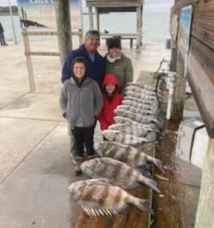 Sheepshead Fishing in Rockport, Texas