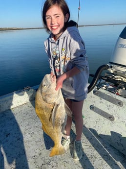 Black Drum fishing in Port Isabel, Texas