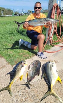 Jack Crevalle, Spanish Mackerel fishing in South Padre Island, Texas