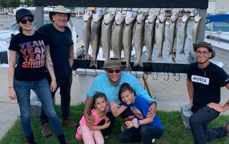 Lake Trout fishing in St. Joseph, Michigan