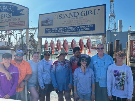 Red Snapper fishing in Galveston, Texas