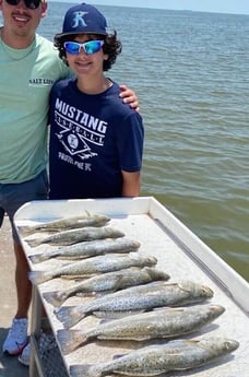 Speckled Trout / Spotted Seatrout fishing in Galveston, Texas