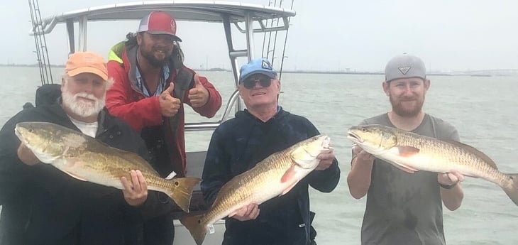 Redfish fishing in Port Aransas, Texas