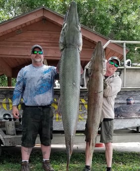 Alligator Gar fishing in Livingston, Texas