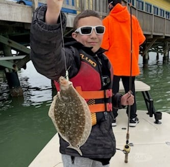 Flounder fishing in South Padre Island, Texas