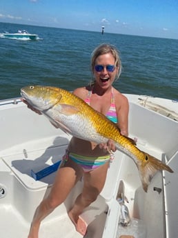 Redfish fishing in Galveston, Texas