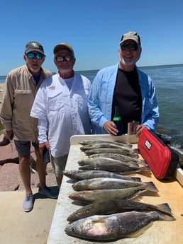 Speckled Trout / Spotted Seatrout fishing in Galveston, Texas