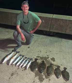 Flounder, Speckled Trout Fishing in Galveston, Texas