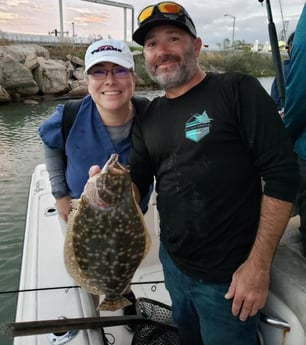 Flounder fishing in Galveston, Texas