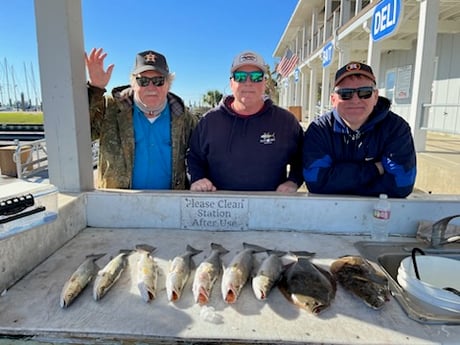 Flounder, Speckled Trout Fishing in Galveston, Texas