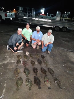 Flounder fishing in Aransas Pass, Texas