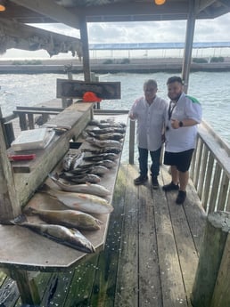 Black Drum, Redfish, Sheepshead, Speckled Trout Fishing in Galveston, Texas