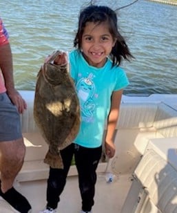 Flounder fishing in Galveston, Texas