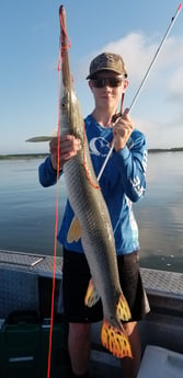 Alligator Gar fishing in Livingston, Texas