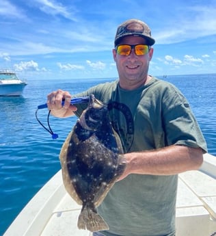 Flounder fishing in Beaufort, North Carolina