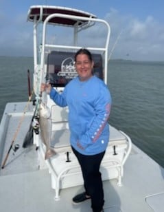 Redfish fishing in South Padre Island, Texas