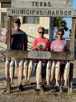 Redfish fishing in Port Aransas, Texas