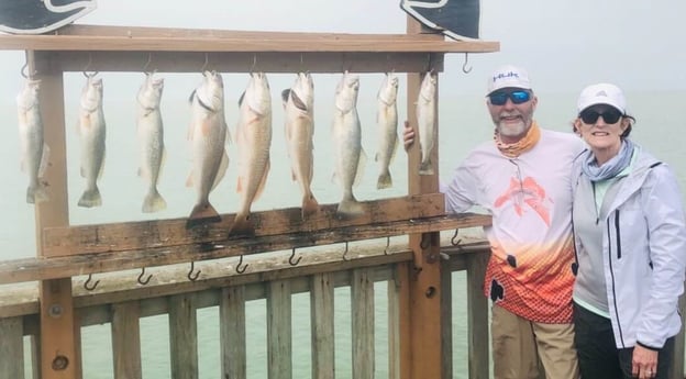 Redfish fishing in South Padre Island, Texas