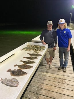 Flounder fishing in Freeport, Texas