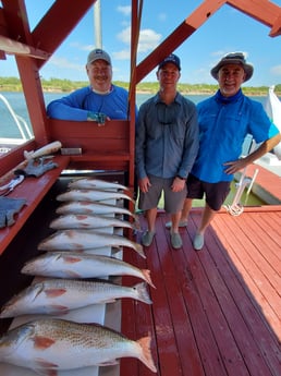 Redfish fishing in South Padre Island, Texas