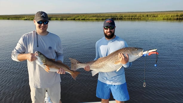 Redfish fishing in Beaufort, North Carolina