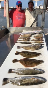 Black Drum, Flounder, Redfish, Speckled Trout / Spotted Seatrout fishing in Surfside Beach, Texas