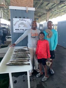 Speckled Trout / Spotted Seatrout fishing in Galveston, Texas