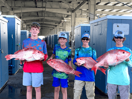 Red Snapper fishing in Galveston, Texas