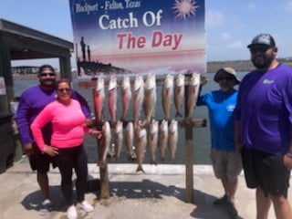 Redfish fishing in Rockport, Texas