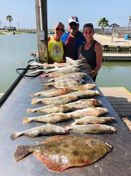 Bonnethead Shark, Flounder, Sheepshead fishing in Surfside Beach, Texas